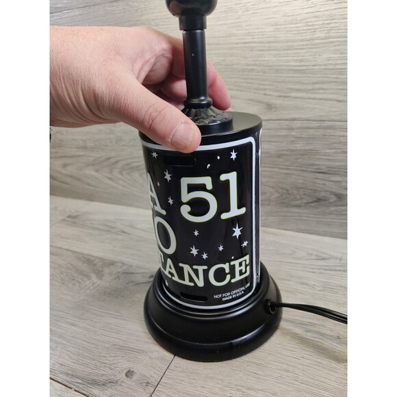 Area 51 No Admittance Table Lamp-No Lamp Shade-Very Unique and Cool! - Picture 5 of 8